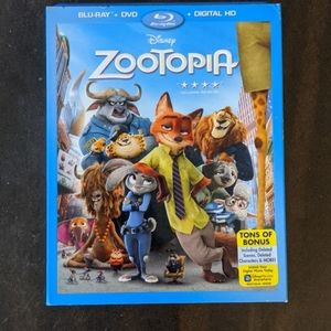 Zootopia, blu-ray, like new watched once